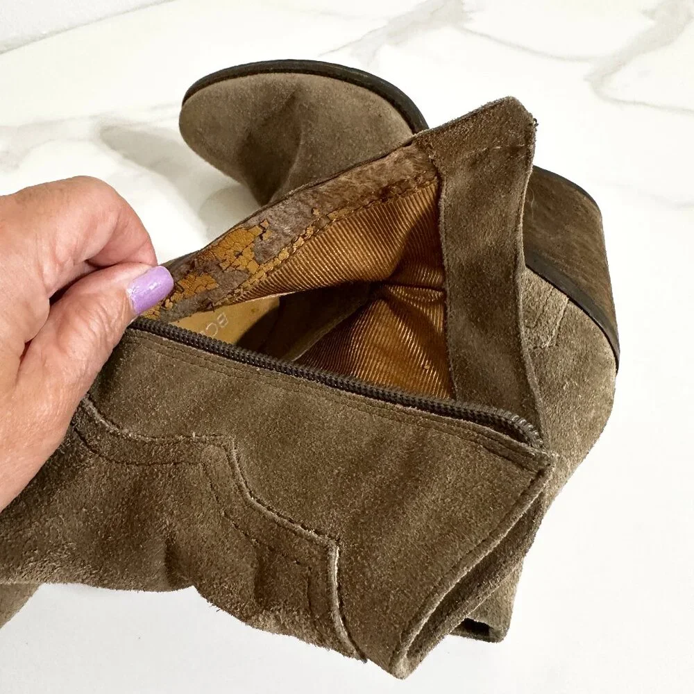 Western Suede Ankle Boot - Picture 6 of 6